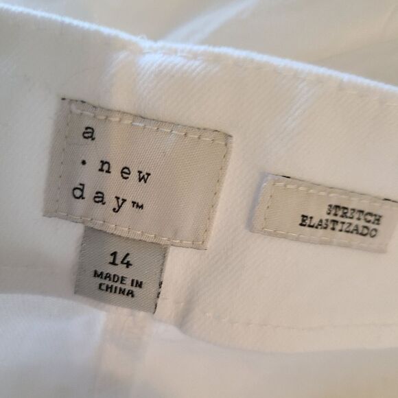 A New Day White Skinny Pants size 14 NEW WITH TAGS - Picture 9 of 10